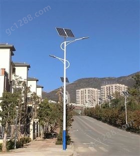 新农村建设路灯太阳能路灯　智能光控 款式多样海螺臂路灯厂家农村太阳能路灯