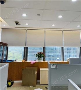 美尚居 电动卷帘 窗帘工厂定制定做 办公室遮阳帘 颜色按需定制