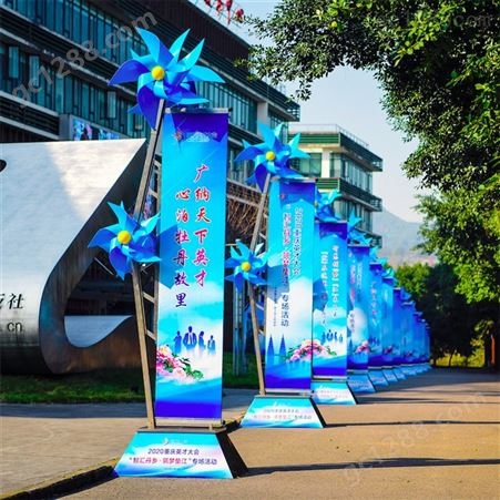 重庆广告服务 广告风车制作 不锈钢材质广告风车